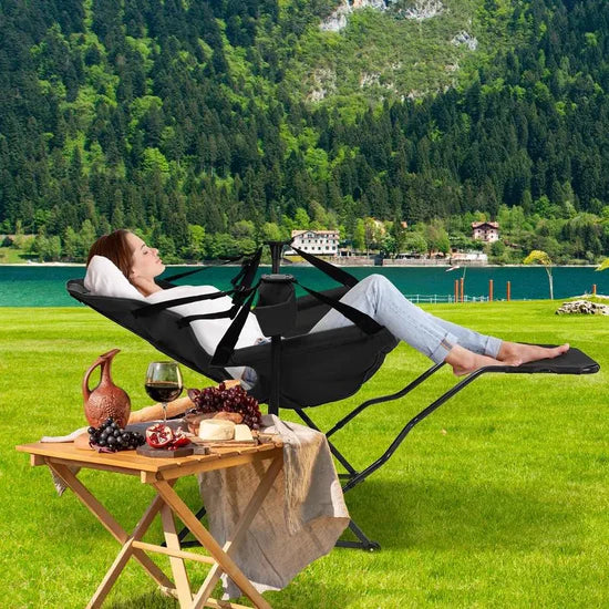 450lbs Heavy-Duty Hammock Camping Chair – Portable Swing with Pedal, Outdoor-Ready