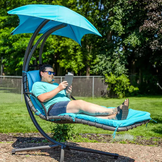 Ergonomic Hammock Chair (Steel Frame) – Premium Cushions & Pillows Included | Total Comfort