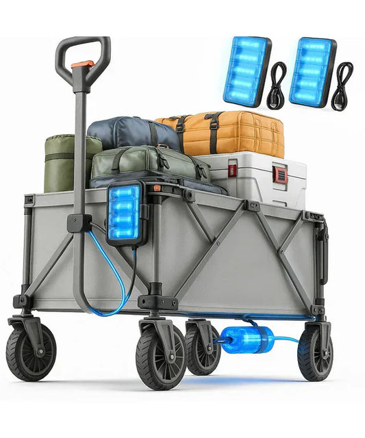Foldable Electric Wagon – Portable Collapsible Build for Hassle-Free Storing & Moving